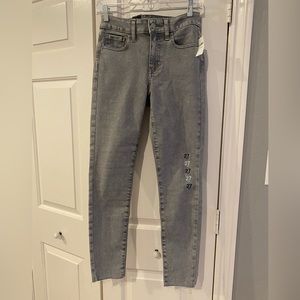 Gap jeans, light grey wash, skinny, size 27